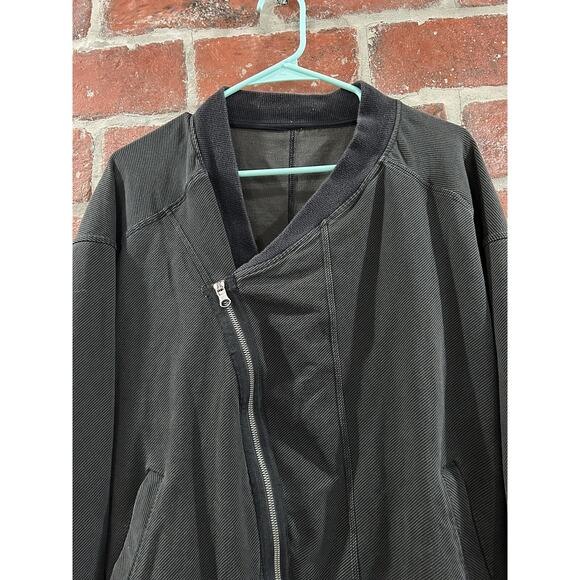 Lululemon Gray Black Mula Bundle Wrap Zip Jacket Womens Size 8 - Picture 4 of 9